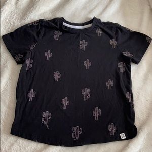 Boys cactus screen print T-shirt
